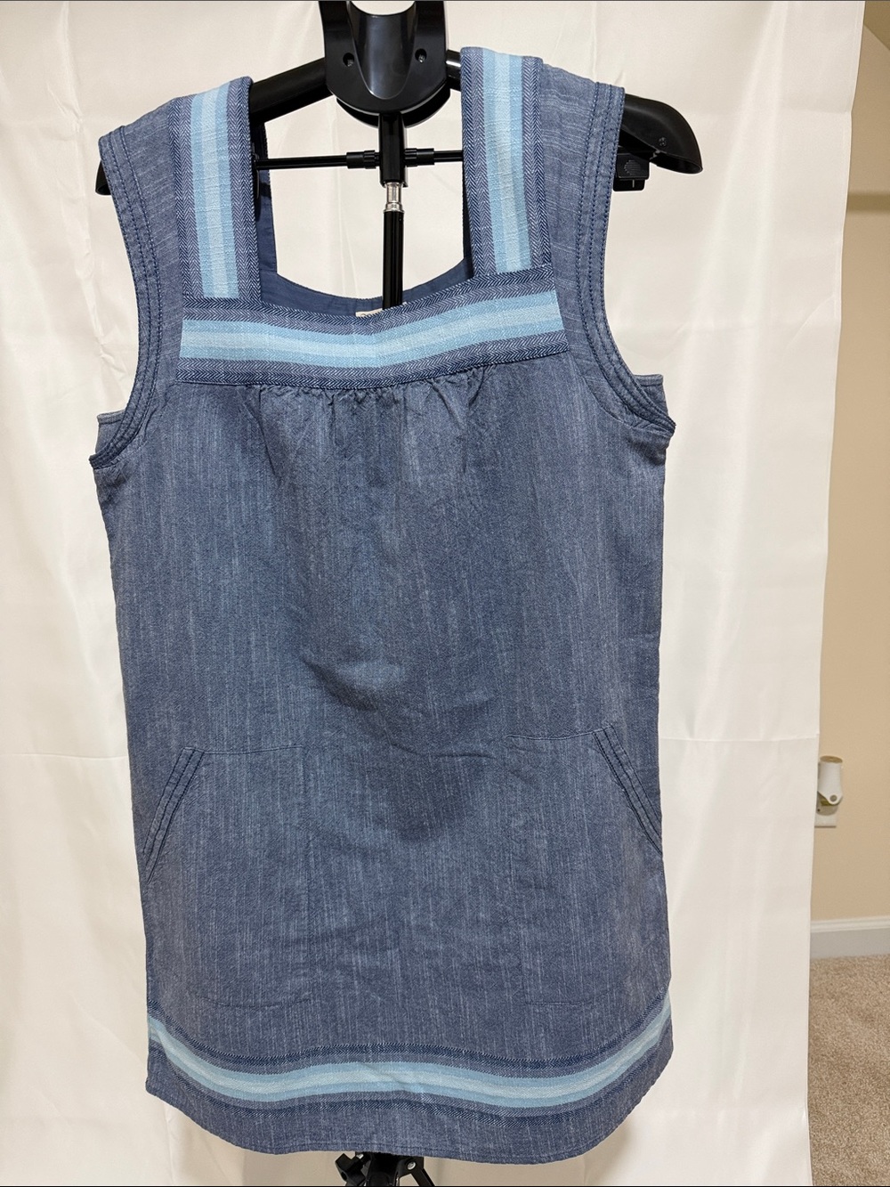 Faherty Sleeveless Denim Dress